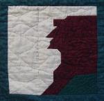 new hampshire old man in the mountain quilt block