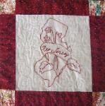 new jersey redwork quilt block