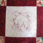 virginia redwork quilt block